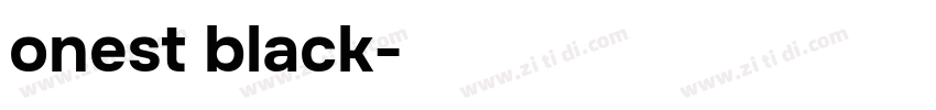 onest black字体转换